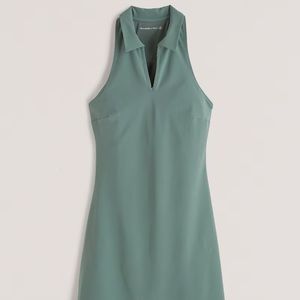 NEW WITH TAGS Abercrombie & Fitch Travelers Polo Mini active Dress Teal Size L